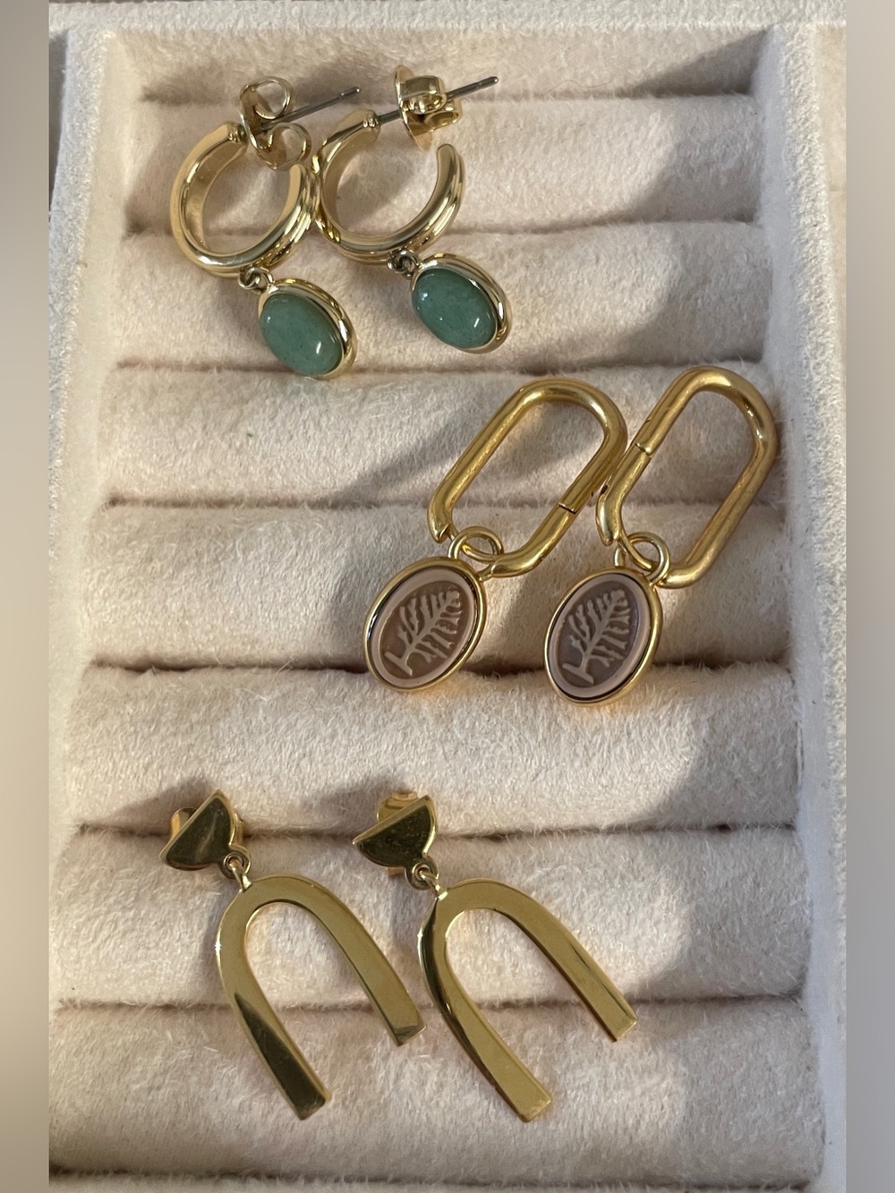 Gold-Tone Earrings Set